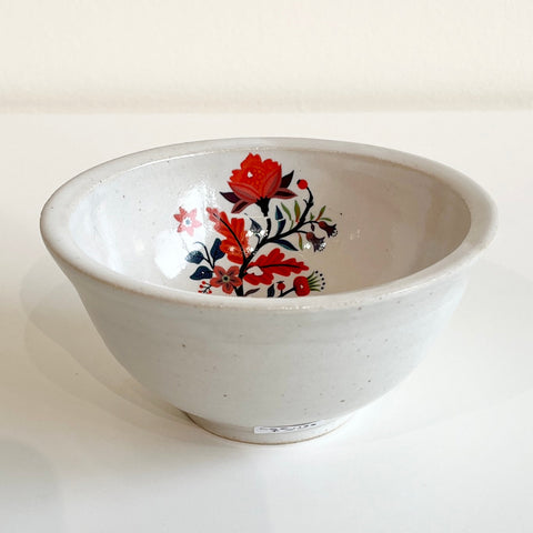 White Flower Bowl - Arts and Heritage St. Albert