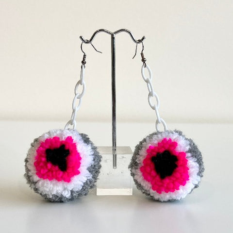 Pom Pom Earrings - Arts and Heritage St. Albert