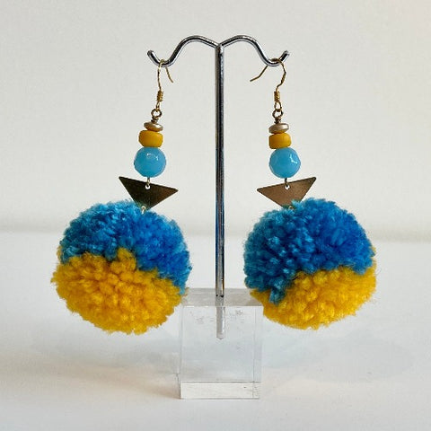 Pom Pom Earrings - Arts and Heritage St. Albert