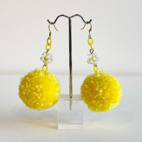 Pom Pom Earrings - Arts and Heritage St. Albert