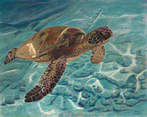 Animal Series Art Cards by Memory Roth The Turtle, 5.5" x 4.25" - Arts and Heritage St. Albert