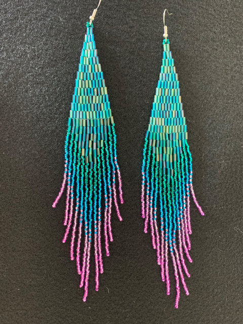 Extra Long Beaded Earrings - Arts and Heritage St. Albert