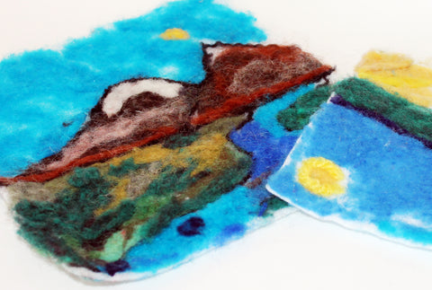 Needle Felted Alberta Landscape (In-School) - Arts and Heritage St. Albert